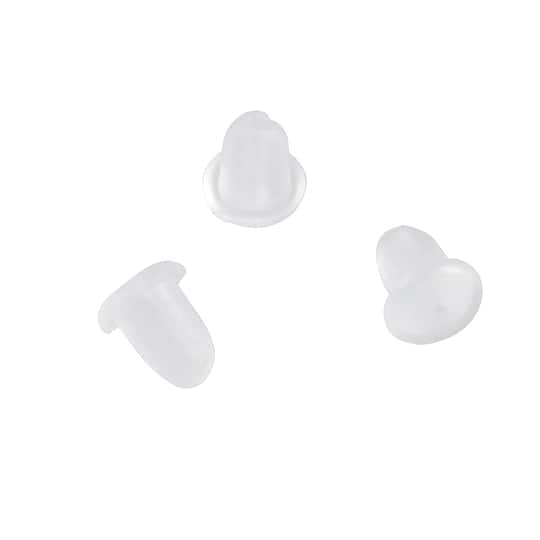 12 Packs: 170 ct. (2040 total) Plain Plastic Clear Earring Backs by Bead Landing&#x2122;